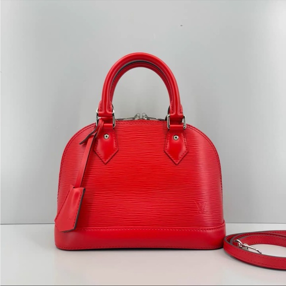 Louis Vuitton alma BB  Red Satchel Bag - Picture 1 of 8